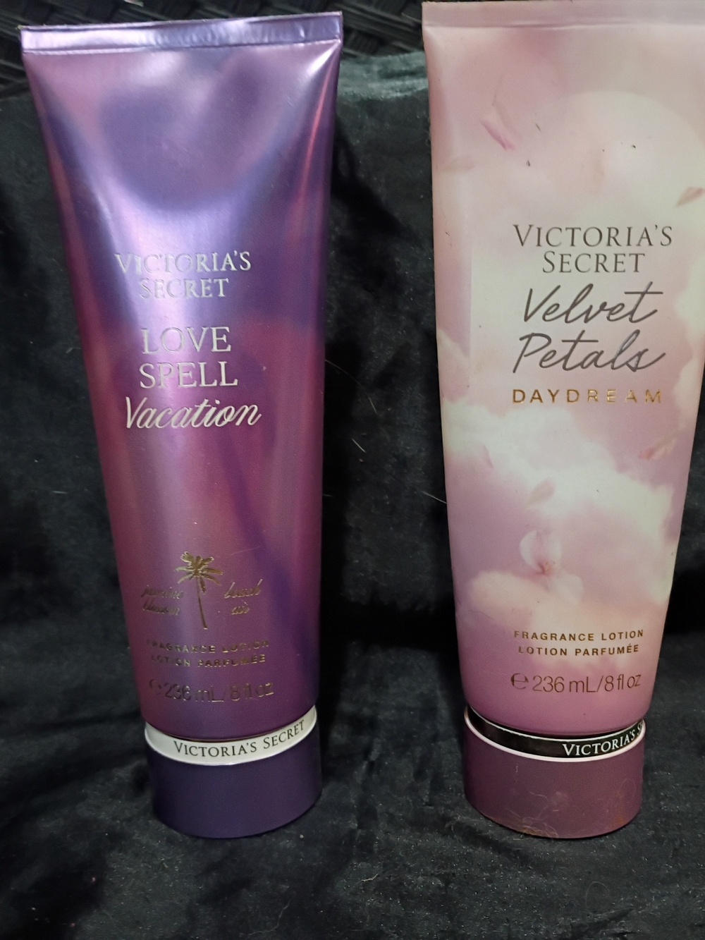 Victoria's Secret Fragrance Lotions Duo - Shimmer Purple & Soft Pink